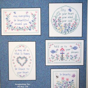 Simple Sentiments By Cathy Bussi Kreuzstich Zählmuster Leaflet 2007