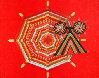 The Creative Ojo Book - A Handbook For Crafting Of The Eye Of God Talismans By Diane Thomas Vintage Yarn Craft Pattern Booklet 1975