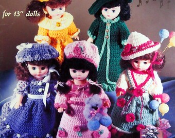 Melody Dolls for 13-inch Dolls by Jan Hatfield Vintage Crochet