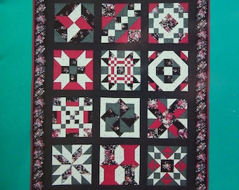 Quilter's Almanac Quilt Block Party Series nummer drie Quilt In A Day door Eleanor Burns Vintage quiltpatroonboekje 1991