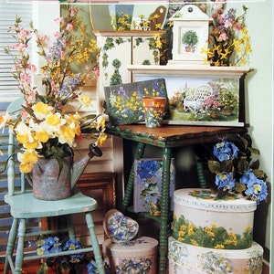 Gran&#39;s Attic By Ros Stallcup Vintage Tole And Decorative Painting Pattern Book 2000