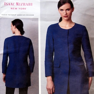 Misses&#39; Jacket - Isaac Mizrahi New York Vogue American Designer Size 6, 8, 10, 12, 14, 16, 18, 20, 22 Vogue V1582 Uncut Sewing Pattern 2018