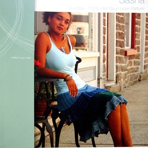 Sasha Ruffled Skirt By Louet And Trudy Van Stralen Knitting Pattern Leaflet 2006