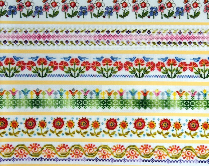 Variegated Floral Borders - 40 Patterns by Linda Gillum and Kooler ...