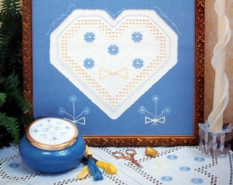 Hearts & Flowers - Innovative Hardanger Creations By Terry Lee Capps Vintage Hardanger Embroidery Pattern Leaflet 1999