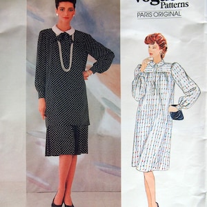 Misses&#39; Dress, Tunic And Skirt - Guy Laroche - Vogue American Designer Size 12 Vogue 1124 Vintage Uncut Sewing Pattern Undated