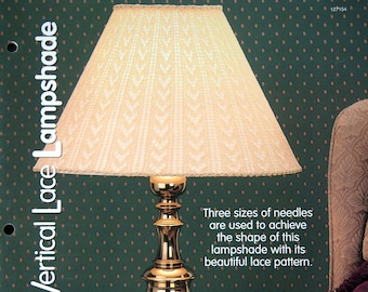 Vertical Lace Lampshade By Nazanin Fard Knitting Pattern Leaflet 2001