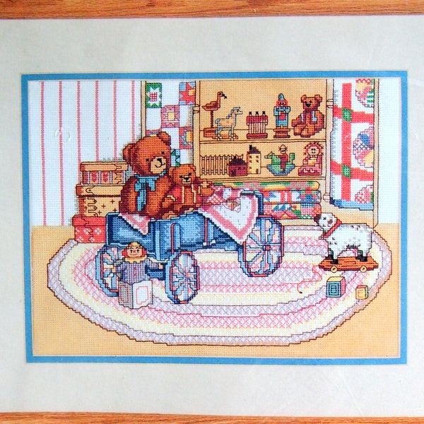 Grandma's Attic By Arthur A. Kaplan And Bucilla Vintage Printed Counted Cross Stitch Kit 1990