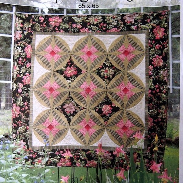 Spring Fancy By Nicole Gunson For Pieceful Expressions Quilt Designs Vintage Quilt Pattern Packet 2004