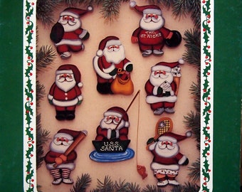 Santa Ornaments - Special Additions - Book Three By Jan Way And The Creative Way Vintage Tole And Decorative Painting Pattern Book 1989