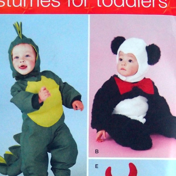 Toddlers' Costumes Size 1/2, 1, 2, 3, 4 Simplicity Costumes For Toddlers 2506 Uncut Sewing Pattern 2009