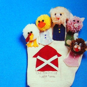 Finger Tales By McCall&#39;s Creates Vintage Craft Pattern Leaflet 1991