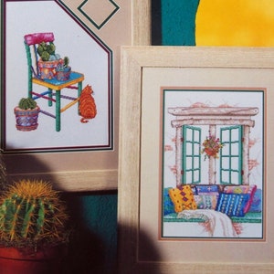 Siesta von Helen Paul Vintage Kreuzstichmuster Blättchen 1990