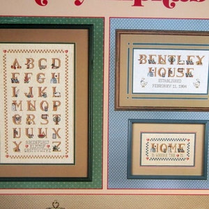 Country Alphabet By Anne Van Wagner Young Vintage Cross Stitch Pattern Leaflet 1985