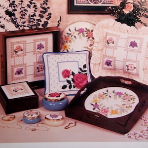 Flowers, Flowers, Flowers Booklet 14 By Imaginating Vintage Cross Stitch Pattern Leaflet 1987