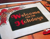 Country Christmas Crochet Vintage Hardcover Crochet Pattern Book 1998