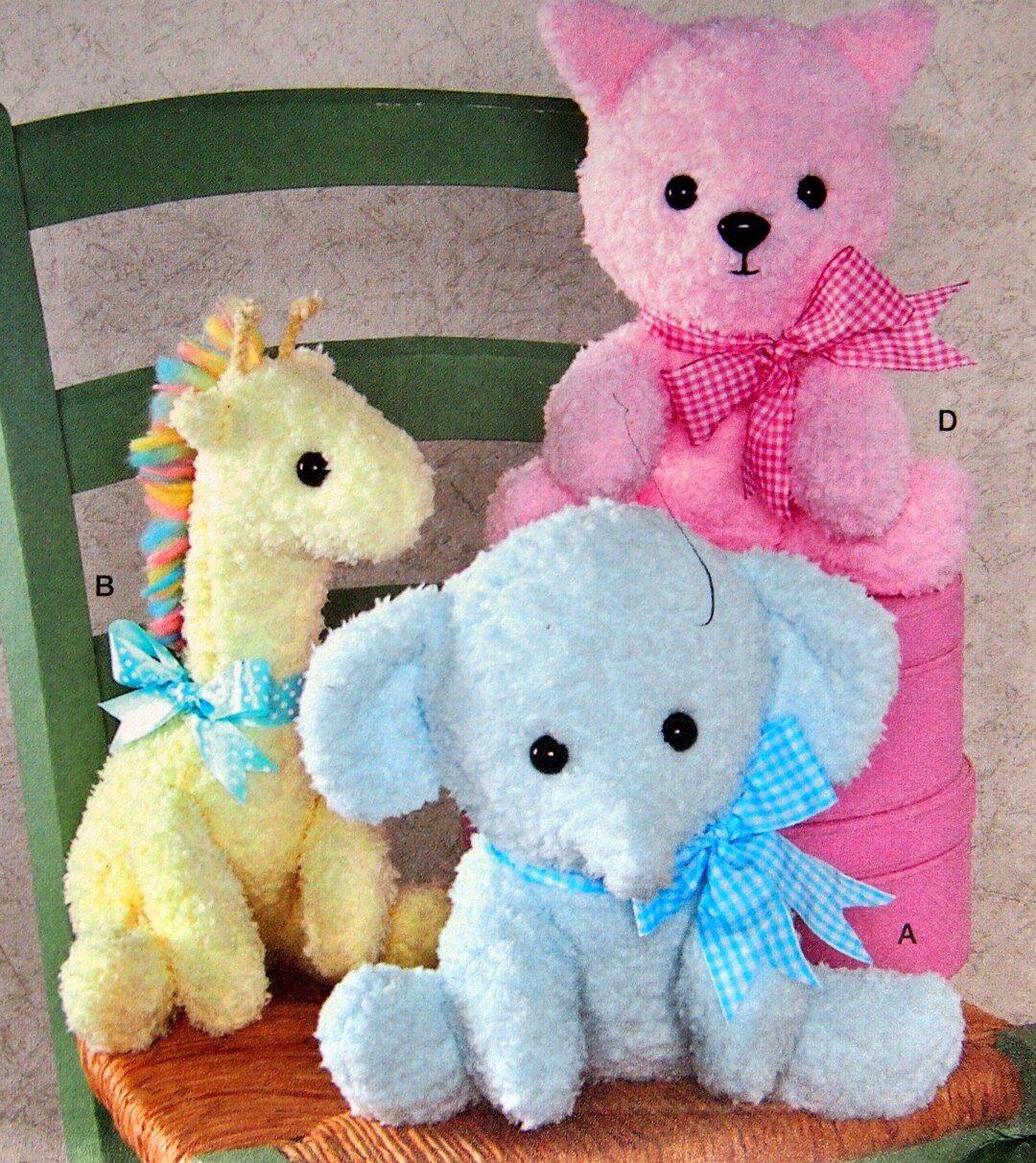 Two Pattern Piece Animals Simplicity 2613 Uncut Sewing Pattern 2009 - Etsy