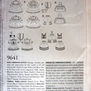 Patron Ancien N°86 LA POUPEE Modèle 45 & 34cm - Reproduction 1872 - Corsage, Souliers, Bottes