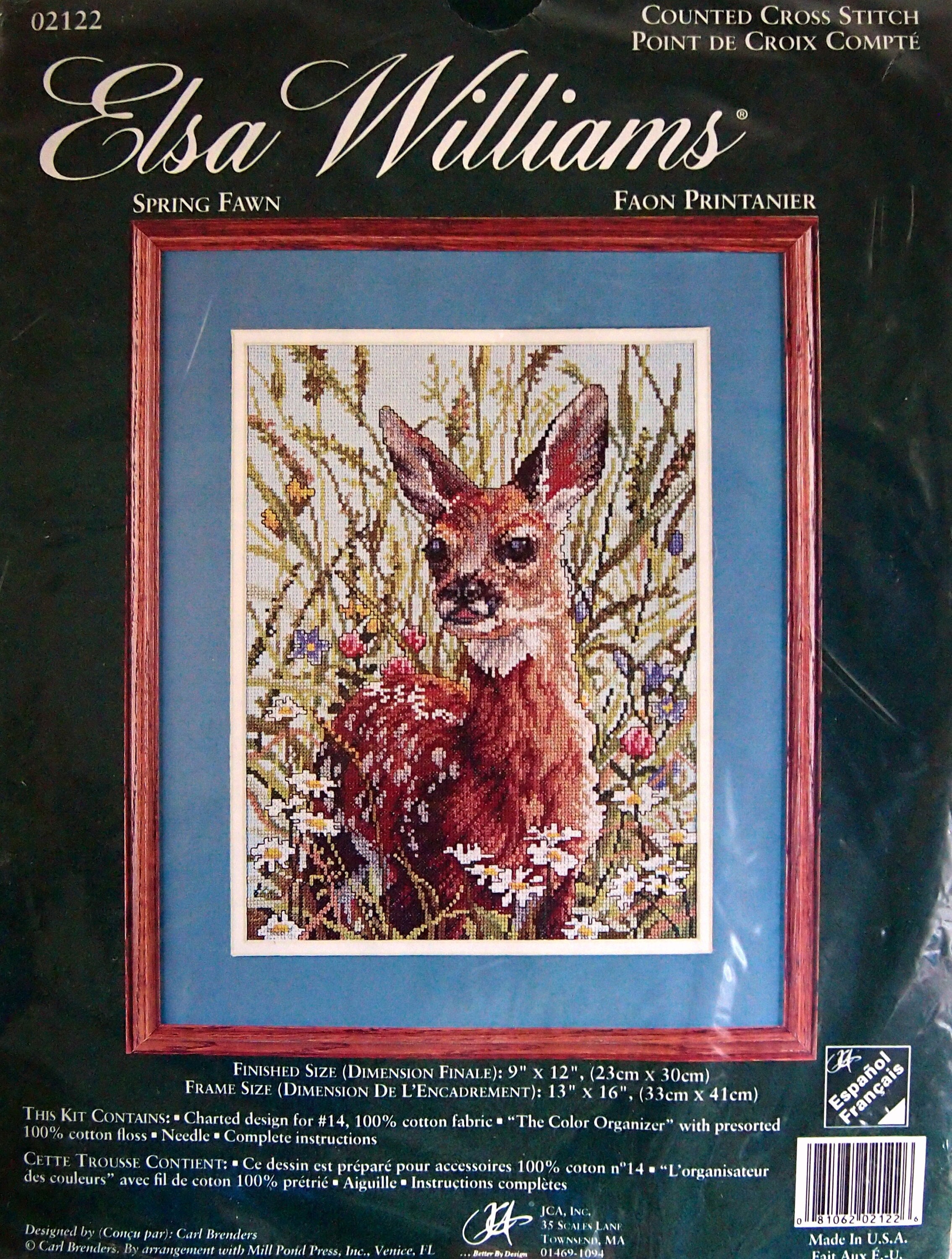 Spring Fawn by Carl Brenders, Elsa Williams and JCA Counted Cross Stitch  Kit Undated - Etsy