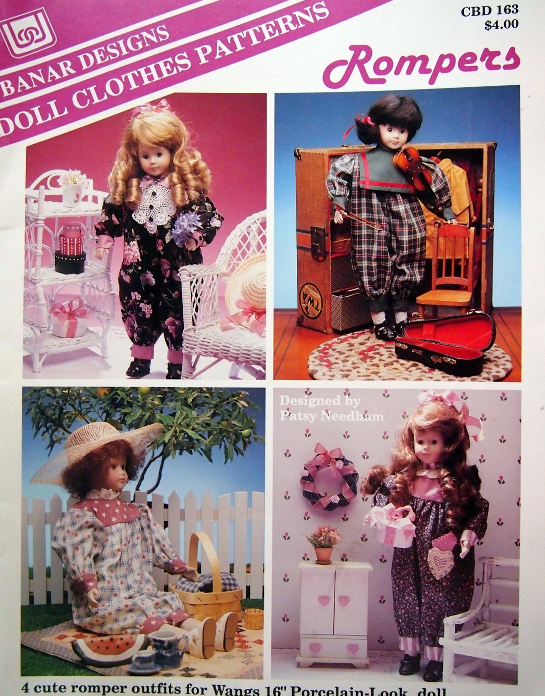 Rompers by Patsy Needham and Banar Designs Vintage Sewing Pattern ...