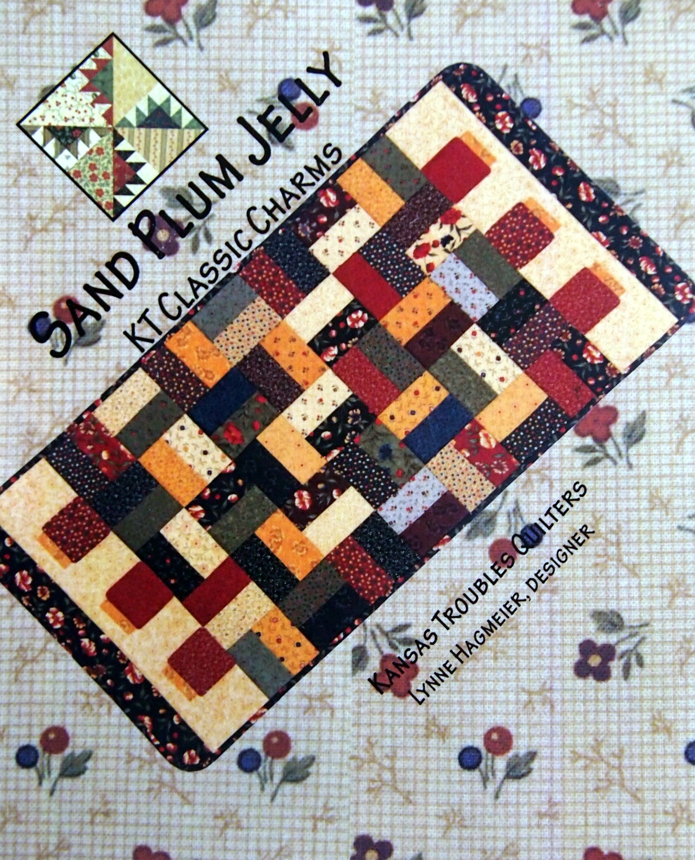 Sand Plum Jelly - KT Classic Charms By Lynne Hagmeier And Kansas Troubles Quilters Small Quilted Table Runner Pattern Packet Undated