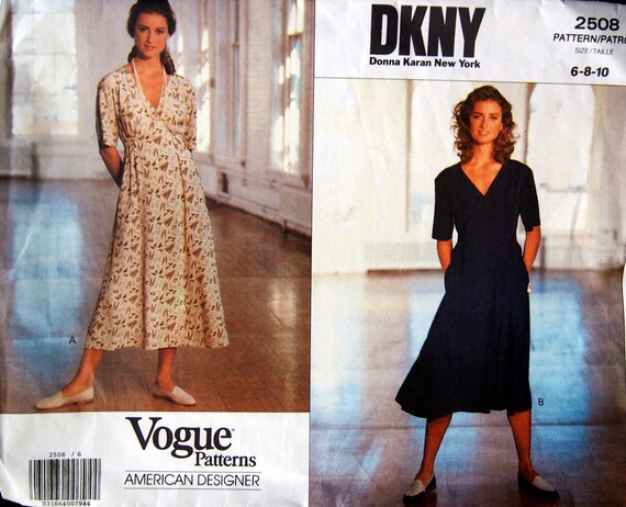 Misses' Dress DKNY Donna Karan New York Vogue American - Etsy