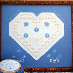 Hearts & Flowers Innovative Hardanger Creations By Terry Lee Capps Vintage Hardanger Embroidery Pattern Leaflet 1999 image 2