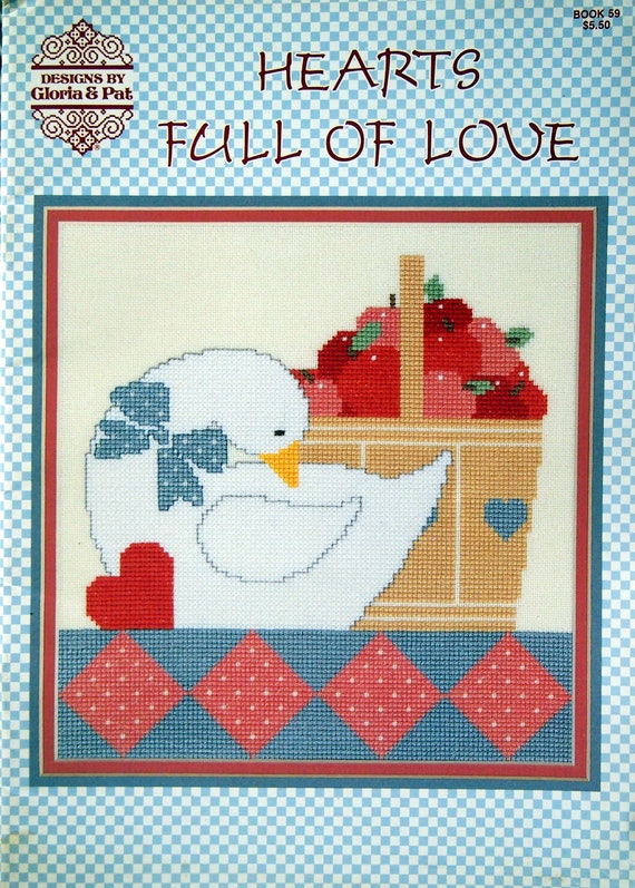 PAT & GLORIA COUNTED CROSS STITCH PATTERN BOOK IT'S THE THOUGHT THAT COUNTS  V2