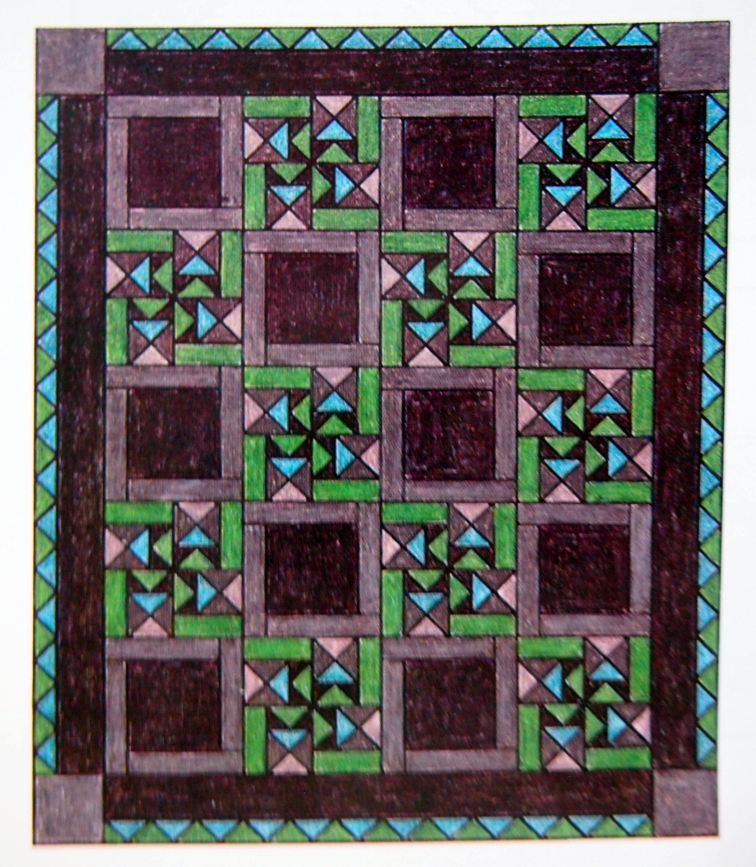 Flying Dutchman (With Template) By Spinning Spools Vintage Quilt Pattern Leaflet And Template 1989