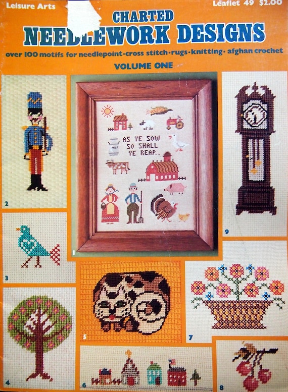 Charted Needlework Designs Needlepoint Cross Stitch Rugs Etsy