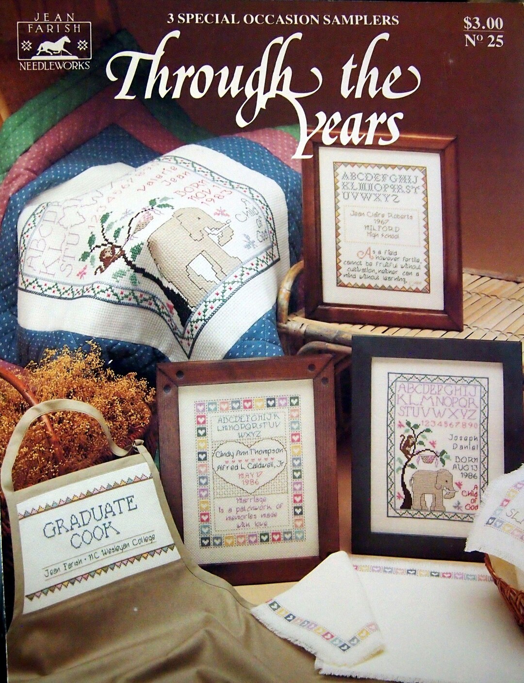 Through the Years by Jean Farish Needleworks Vintage Cross Stitch