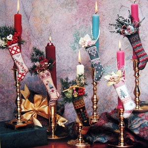 Joyful Stocking Stuffers von Joy Hayward und The Needle's Love Company Vintage Kreuzstichmuster Faltblatt 1992