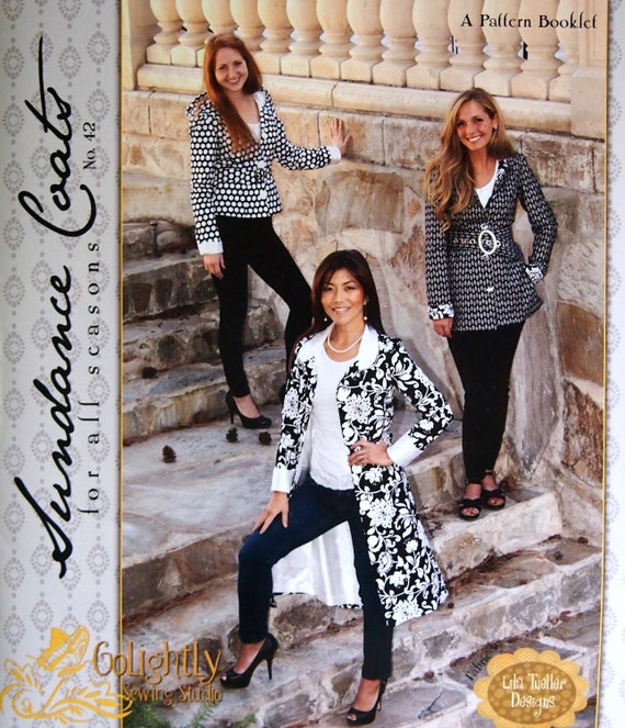 Sundance Coats for All Seasons by Lila Tueller Designs and Golightly Sewing Studio Uncut Sewing Pattern Packet Undated Etsy Canada