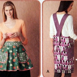 Misses' Over The Head Apron And Reversible Apron By Simplicity 2162 Uncut Sewing Pattern 2011 image 3