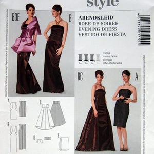 burda evening dress patterns Satin Cocktail Dress 125 | Burda Style 01/24