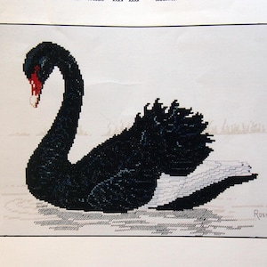 Black Swan By Ross Originals Vintage Kreuzstichmuster 1991
