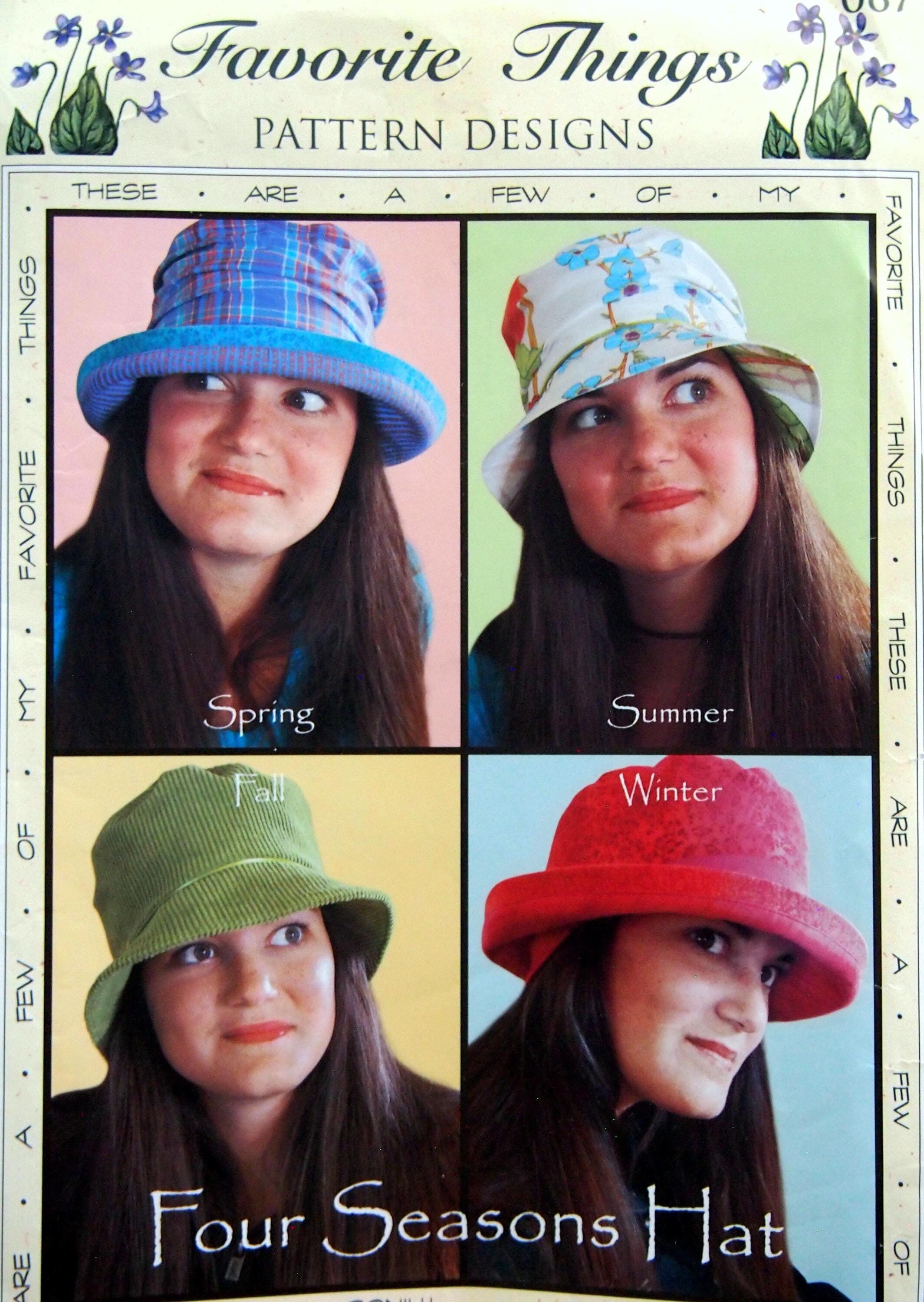 ハット Four Seasons Embroidered Bucket Hat Jackie (3 colors) bucket-hat-i-big-accessories-