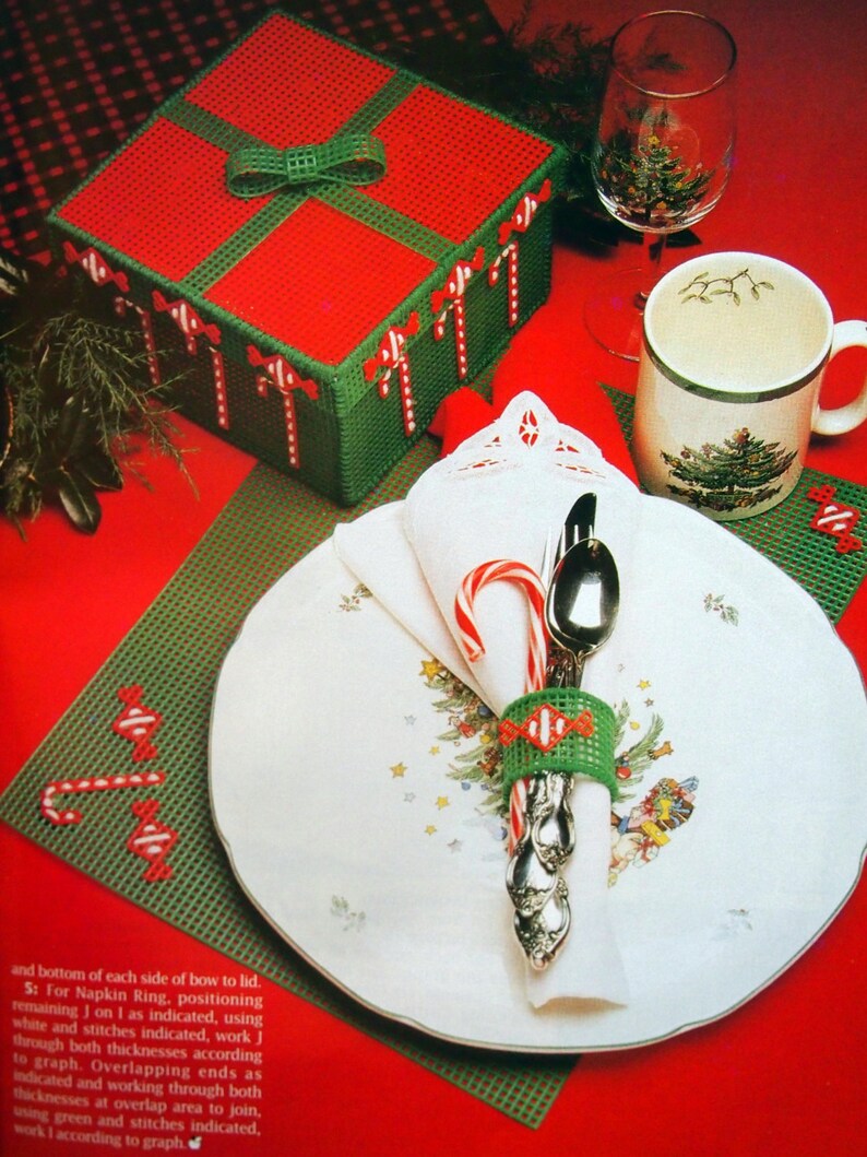 Plastic Canvas Magazine Vintage Plastic Canvas Pattern Magazine NovemberDecember 1995