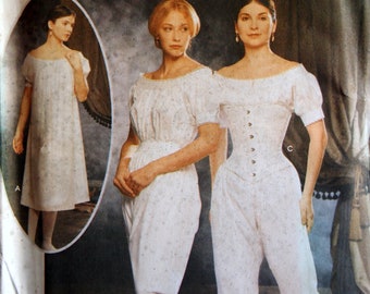 Misses Authentic Civil War Undergarments The Fashion Historian Martha McCain Size 14 16 18 20 By Simplicity 9769 Uncut Sewing Pattern 2001