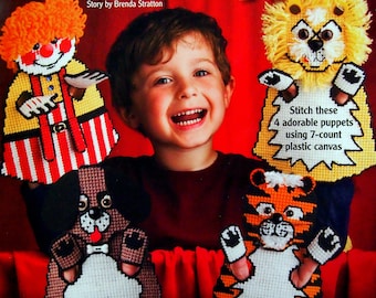 Circus Puppets By Lee Lindeman Plastic Canvas Pattern Booklet 2009