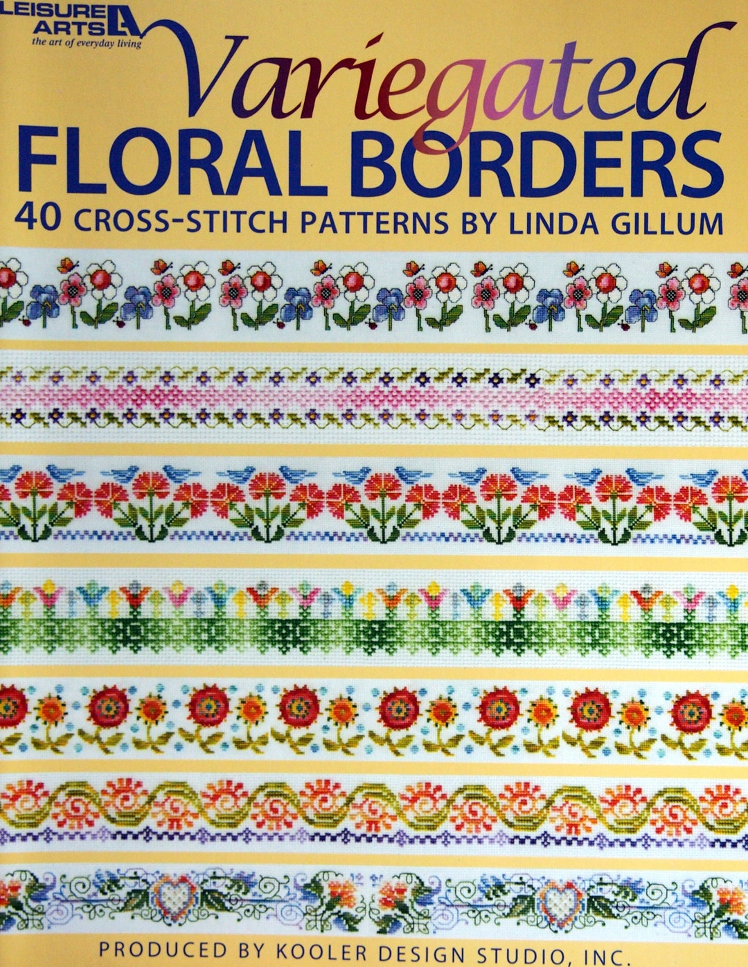 Variegated Floral Borders - 40 Patterns by Linda Gillum and Kooler ...