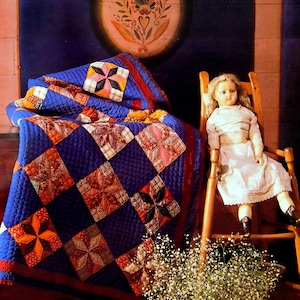 Achtzackstern (mit Schablone) von Spinnspulen Vintage Quilt Muster Blättchen und Schablone 1989