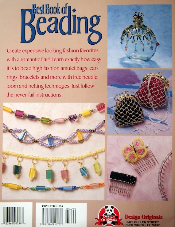 Best Book of Beading by Janie Ray, Virginia Reynolds and Suzanne Mcneill  Vintage Beading Pattern Leaflet 2000 