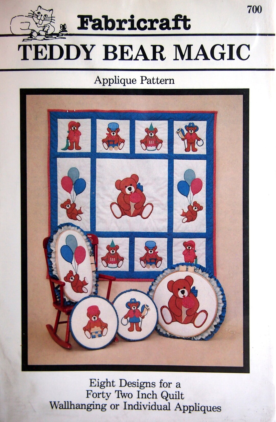 Magic Eight Quilt Pattern Teddy Bear Magic - Eight Designs by Judy Haroutunian and Fabricraft ...