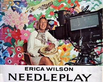 Needleplay By Erica Wilson Vintage Needlework Pattern Book 1975
