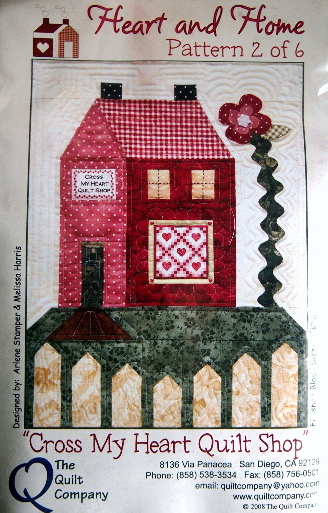 Cross My Heart Quilt Shop with Fabric Pattern 2 of 6 Etsy