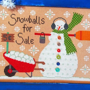 Snowballs For Sale von Lori Holt Von Bee In My Bonnet And It's Sew Emma Patterns Kreuzstichmuster Anleitung 2021