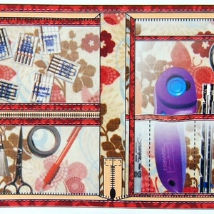 Notions Case mit Reißverschluss - Quilter&#39;s Go & Sew By Fletcher Ross Designs Schnittmuster-Paket 2008
