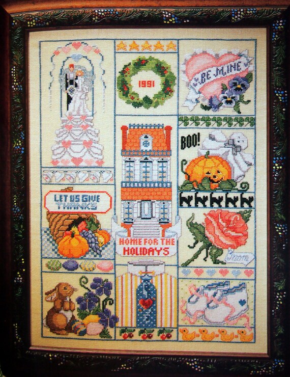 Home is Where The Heart Is An American Sampler Kooler Design Studios Cross Stitch Book
