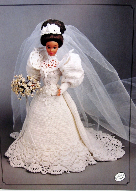 Annie's 1994 Bride Doll Gown by Annie's Attic Vintage Crochet Fashion Doll Pattern Leaflet 1994 - Etsy Annie's 1994 Bride Doll Gown by Annie's Attic Vintage Crochet Fashion Doll Pattern Leaflet 1994 - Etsy